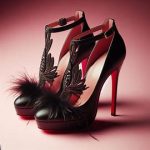 High heeled shoes