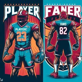 Player and fan version shirt in sports