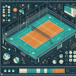 Dimensions of the volleyball court and its area: