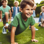 Fitness of a young boy